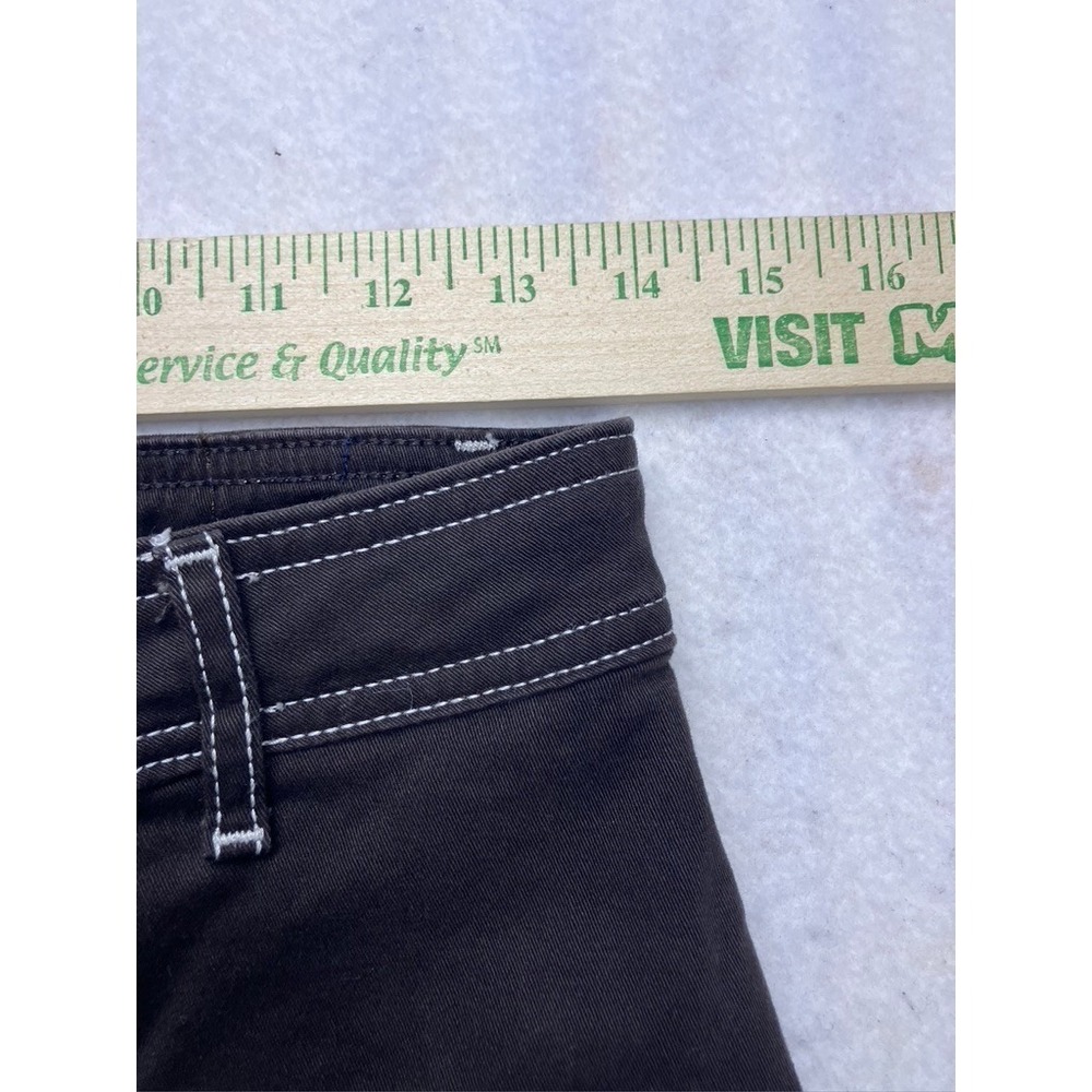 Bagatelle Wide Leg Pants Womens 6 Brown Contrast Stitch‎ High Rise - Picture 3 of 10